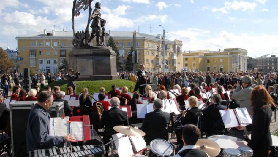 Открытие памятника Сеятелю.