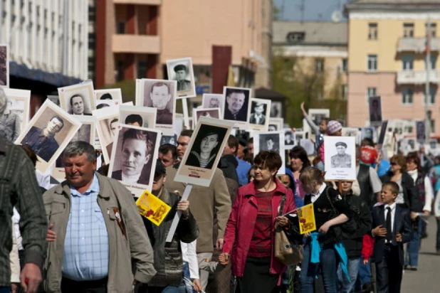 Акция "Бессмертный полк". Барнаул, 9 мая 2013 г.