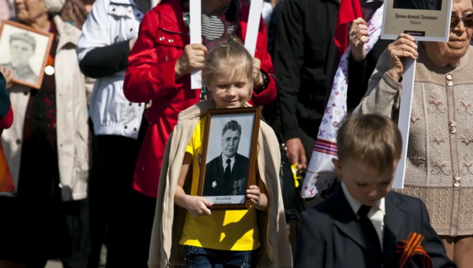 Акция "Бессмертный полк". Барнаул, 9 мая 2013 г.
