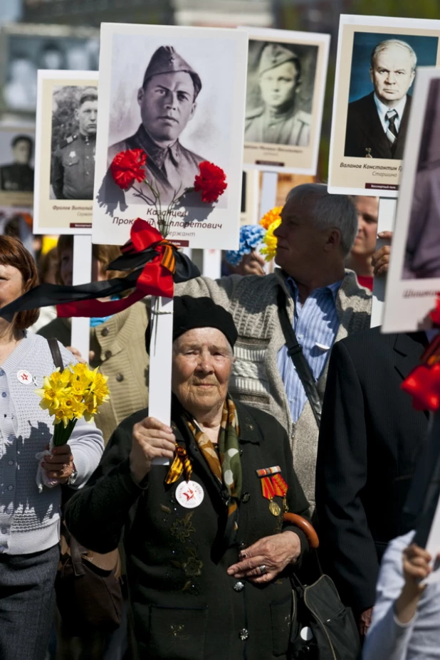 Акция "Бессмертный полк". Барнаул, 9 мая 2013 г.