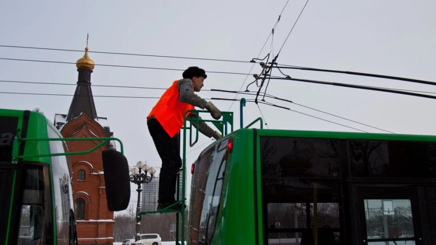 В Барнауле презентовали новые троллейбусы.