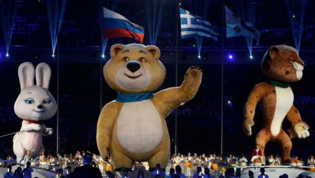 Церемония закрытия Олимпиады в Сочи.
