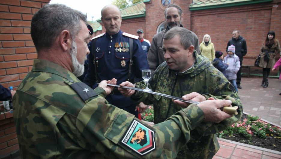 Верстание в казаки. Барнаул, 21 сентября 2014 года.