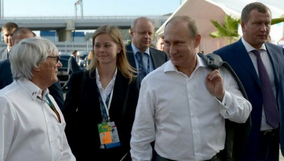 Владимир Путин на сочинском этапе Формулы-1.