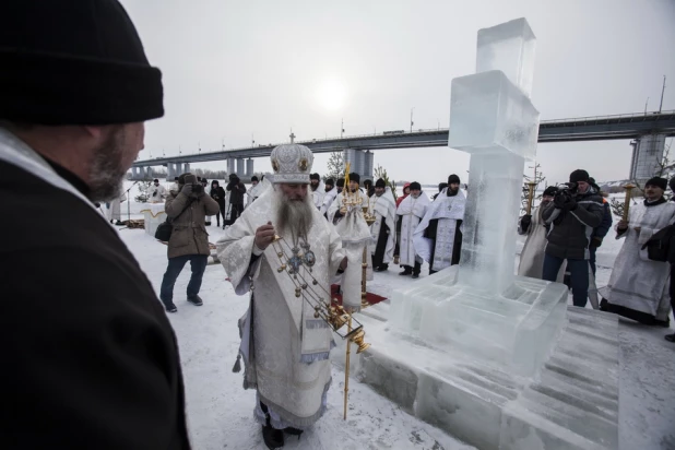 Крещение в Барнауле. 19 января 2015 года.