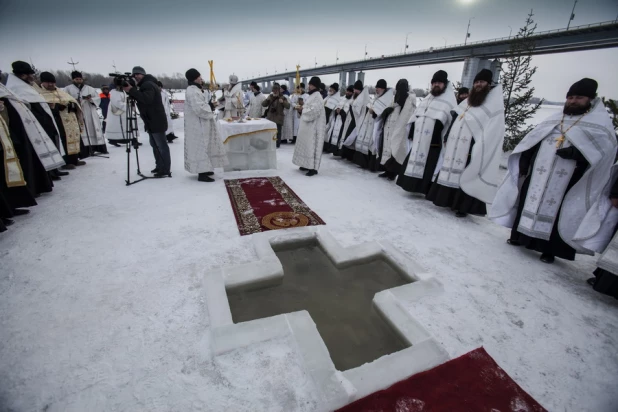 Крещение в Барнауле. 19 января 2015 года.