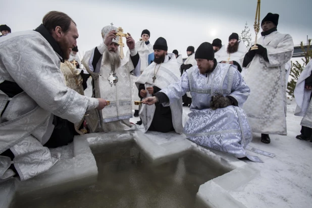 Крещение в Барнауле. 19 января 2015 года.