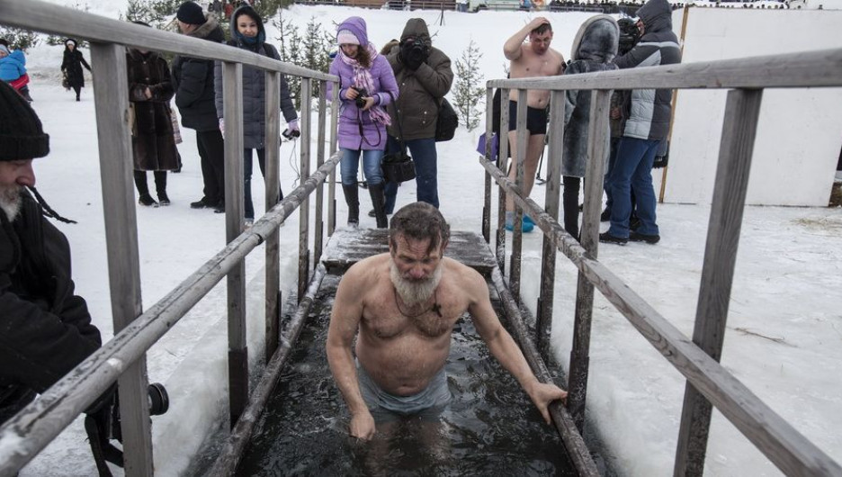 Крещение в Барнауле. 19 января 2015 года.