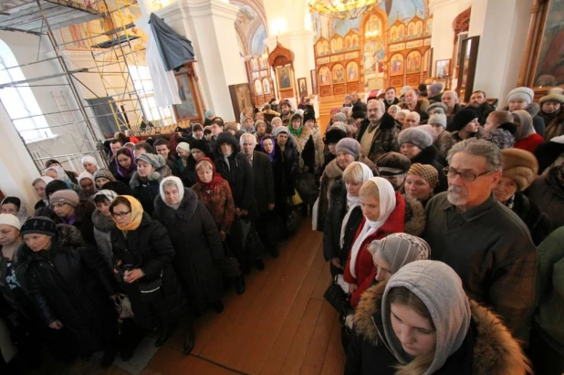 Крещение в Барнауле. 19 января 2015 года.