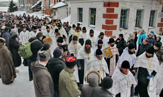 Крещение в Барнауле. 19 января 2015 года.