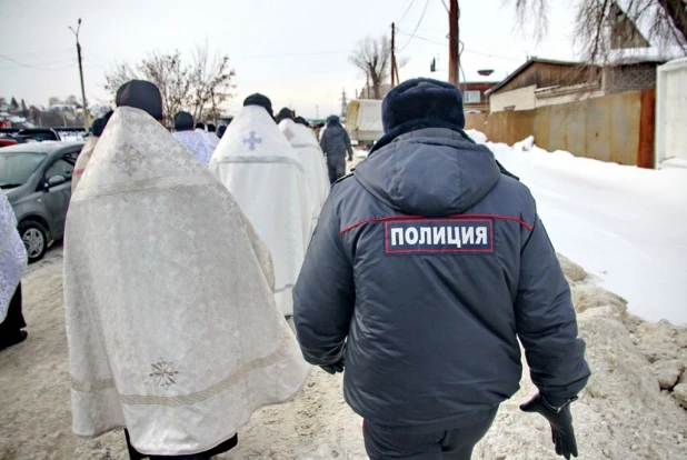 Крещение в Барнауле. 19 января 2015 года.