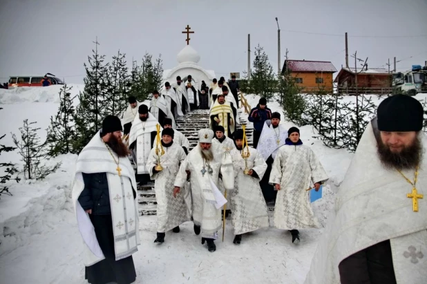 Крещение в Барнауле. 19 января 2015 года.