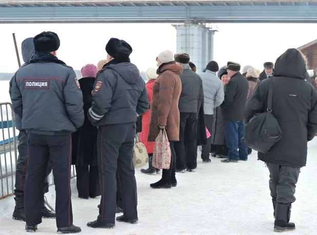 Крещение в Барнауле. 19 января 2015 года.