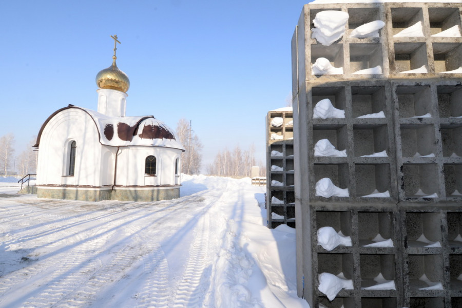 Барнаульский крематорий. 26 января 2015.