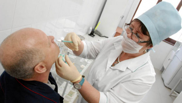 В Алтайском крае прививают против "свиного" гриппа.