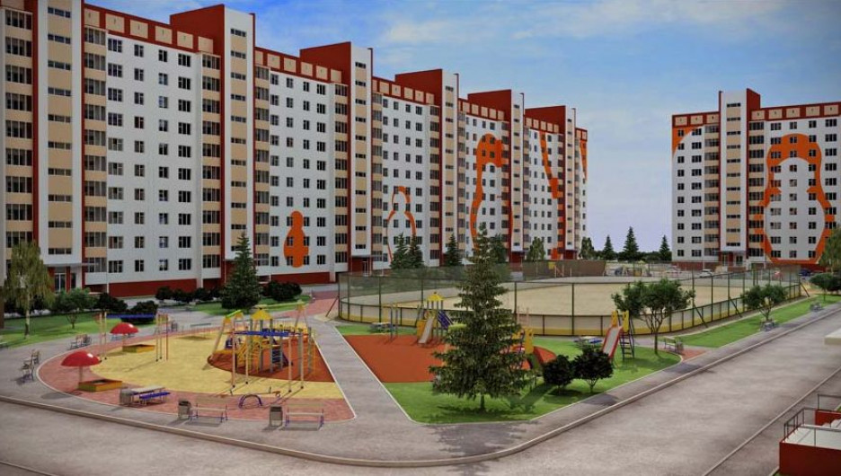 Проект жилого района в Новосибирске, который застраивает "ВИРА-строй".