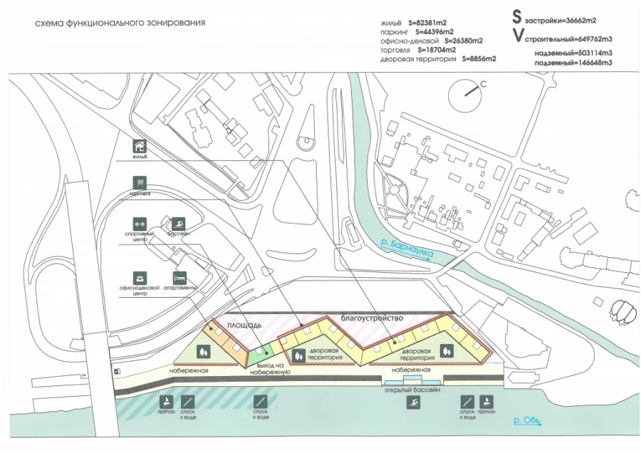 Новый проект застройки территории Речного вокзала.