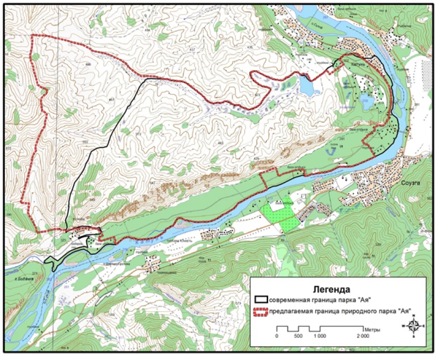 Новые границы природного комплекса Ая.