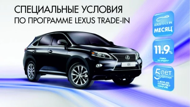 Обновите ваш автомобиль до Lexus RX.