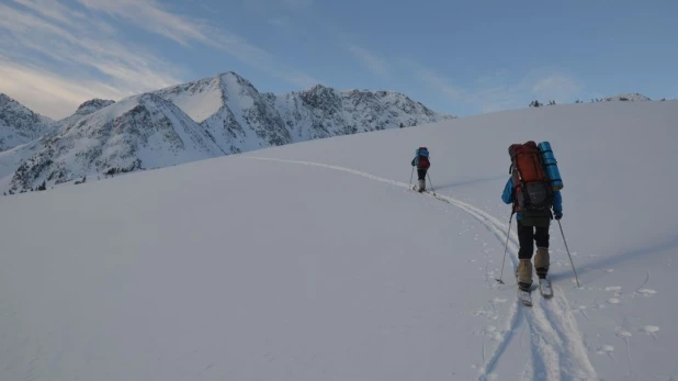 В горах Алтая.