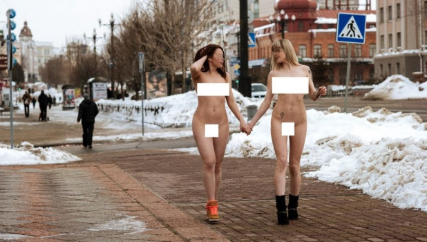 В Хабаровске устроили фотосессию в стиле "ню".