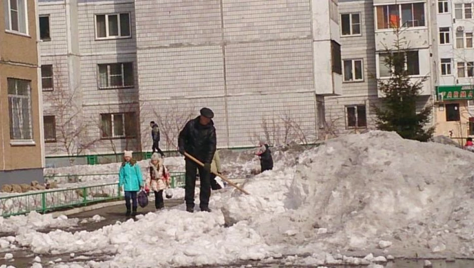 "Чистый четверг" в Центральном районе Барнаула.