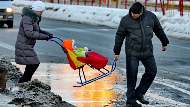 Весна в Барнауле.