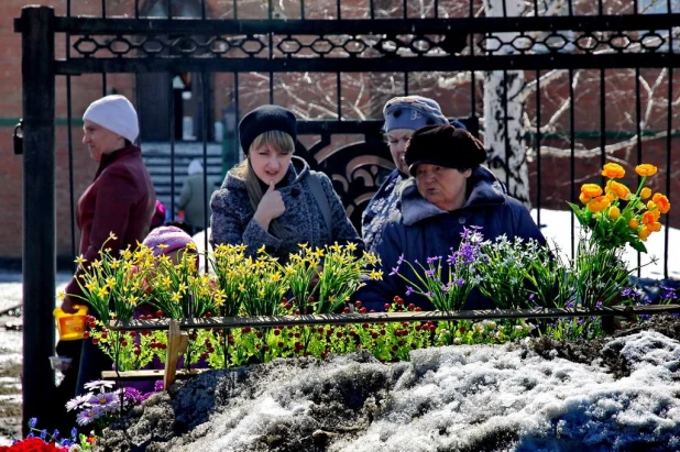 Вербное воскресенье в Барнауле. 5 апреля 2015 года.