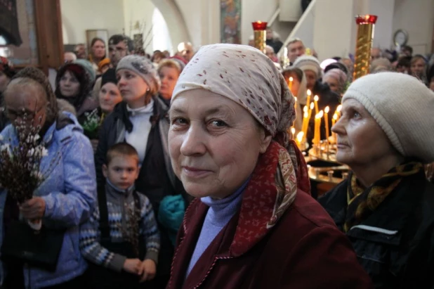 Вербное воскресенье в Барнауле. 5 апреля 2015 года.