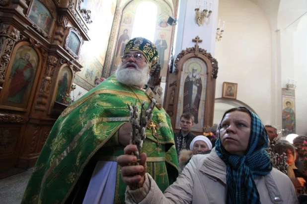 Вербное воскресенье в Барнауле. 5 апреля 2015 года.