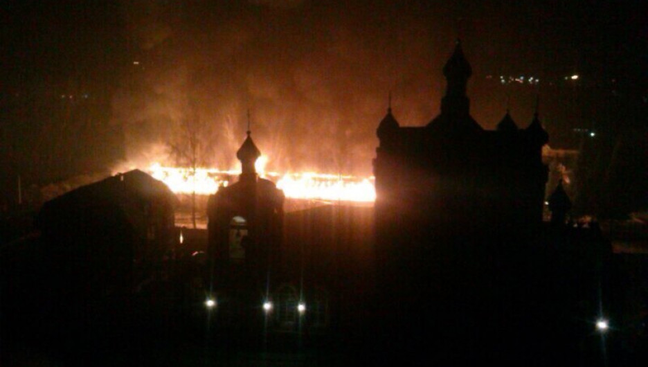 Пожар в Бийске.