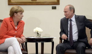 Владимир Путин и Ангела Меркель.