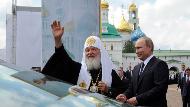 Патриарх Кирилл и Владимир Путин.