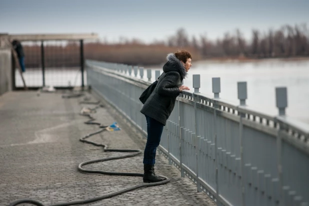 Барнаулка в районе Речного вокзала. 15 апреля 2015 г.