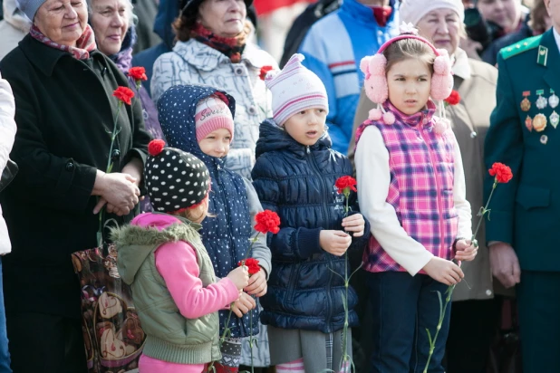 Эстафета Победы в Барнауле. 18 апреля 2014 года.