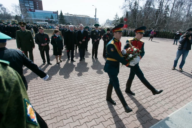 Эстафета Победы в Барнауле. 18 апреля 2014 года.