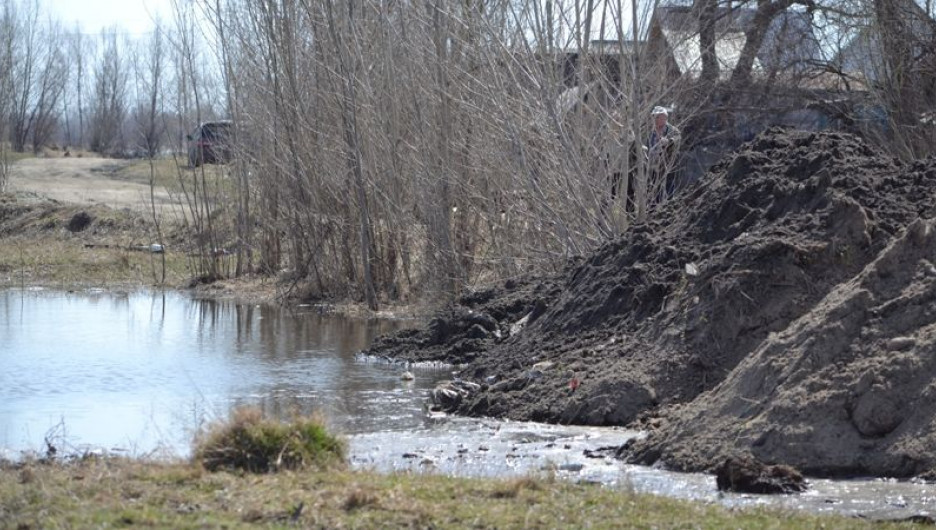 Паводок в Барнауле 22 апреля 2015 года.