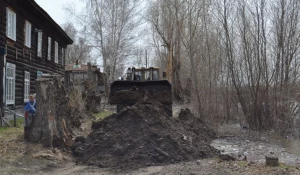 Паводок в Затоне, 23 апреля 2015 года.