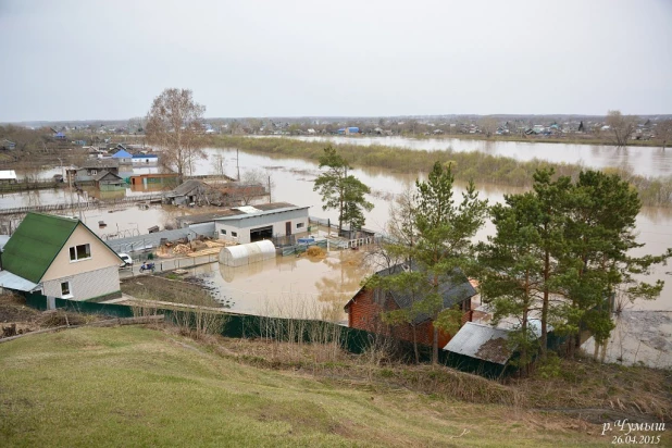 Паводок в Заринске, 26 апреля 2015 года.