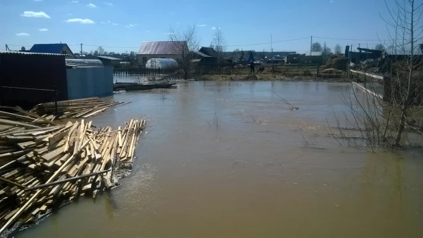 Паводок в Заринске, 26-27 апреля 2015 года.