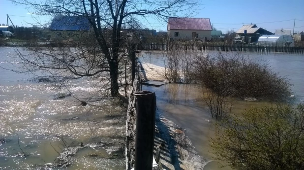 Паводок в Заринске, 26-27 апреля 2015 года.