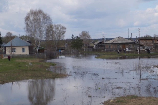 Паводок в Тальменском районе, 28 апреля 2015 года.