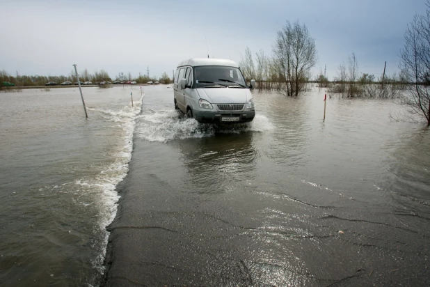 Паводок в Затоне, 30 апреля 2015 года.