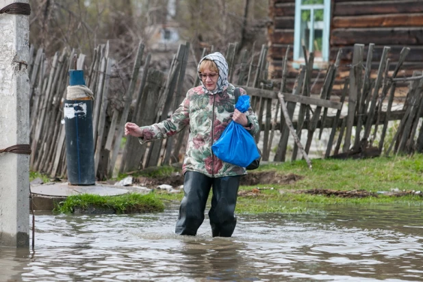 Паводок в Затоне, 30 апреля 2015 года.