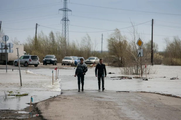 Паводок в Затоне, 30 апреля 2015 года.