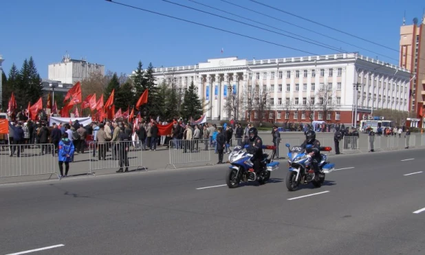 Мотополицейские Барнаула.