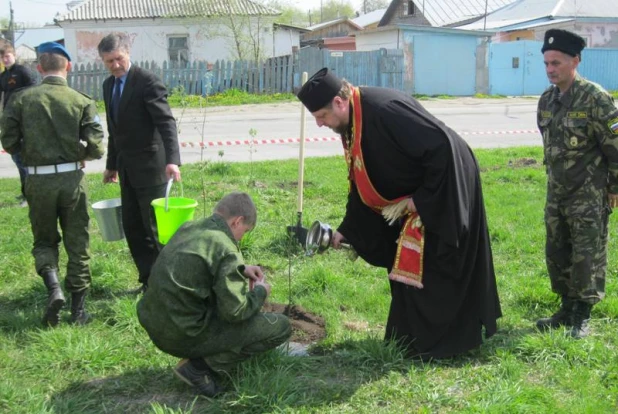 Барнаул ко Дню Победы украсили баннерами и новыми памятными аллеями.