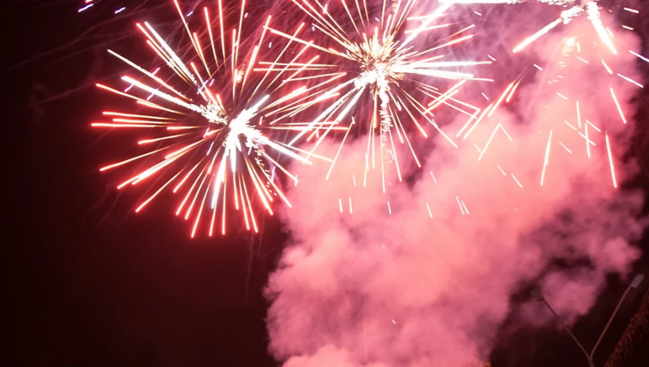 Салют в Барнауле.