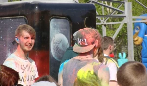 Фестиваль красок в Барнауле.