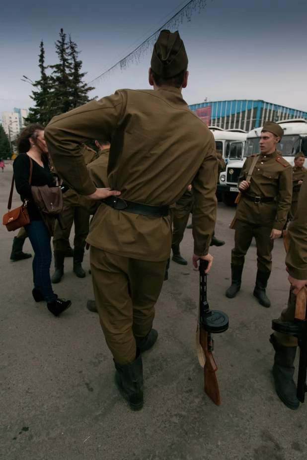 В Барнауле прошла реконструкция взятия Рейхстага. 11 мая, 2015 года.